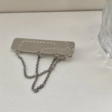 Fairy Grunge Metal Hairpin Chain Pendant Clip Vintage Kpop Jewelry
