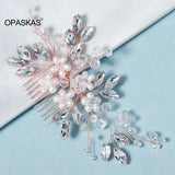 Fairy Hair Combs Wedding Accessories Rhinestone Pearl Flower Hairpins