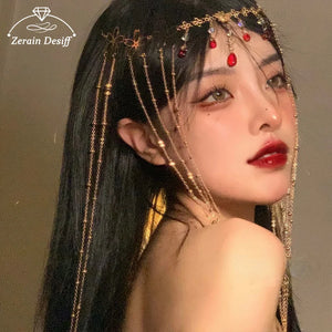 Crystal Headband Retro Fairy Halloween Headdress Women Hair Accessories