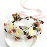 Flower Wreath Headband Wedding Hair Accessories for Women
