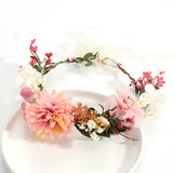 Flower Wreath Headband Wedding Hair Accessories for Women