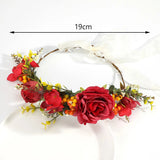 Flower Wreath Headband Wedding Hair Accessories for Women