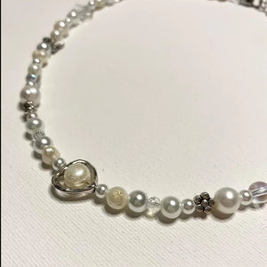 Fairy Pearls Beaded Fairycore Necklace Bead Choker Glass Beaded Necklace