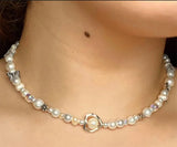 Fairy Pearls Beaded Fairycore Necklace Bead Choker Glass Beaded Necklace