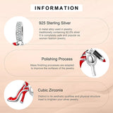 Princess Shoes & Castle Charm for Silver Bracelet