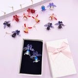 Transparent Resin Goldfish Drop Earrings with Acrylic Animal Koi Dangle