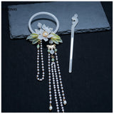 Chinese Style Fairy Tassel Hair Clip Bride Headdress Hairpin Hair Accessories