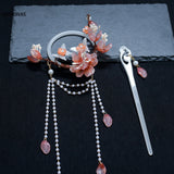 Chinese Style Fairy Tassel Hair Clip Bride Headdress Hairpin Hair Accessories