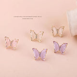 Fairy Breath Butterfly Studs DIY Earring Material