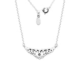 Fairytale Tiara Necklace Pendant CZ 925 Sterling Silver Jewelry