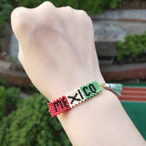 MEXICO Bracelets Stainless Steel Charm Tassel Flag Jewelry
