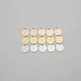 Faith over Fear Be still Delicate DIY Charm Disc Engraved Pendant