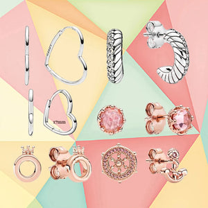 High-quality Helmet & Anchor Pave Serpentine Chain Crown Earrings