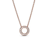 High-quality 925 Bright Polished Ball Rose Rudder Helmet Necklace