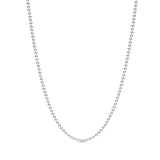 High-quality 925 Bright Polished Ball Rose Rudder Helmet Necklace