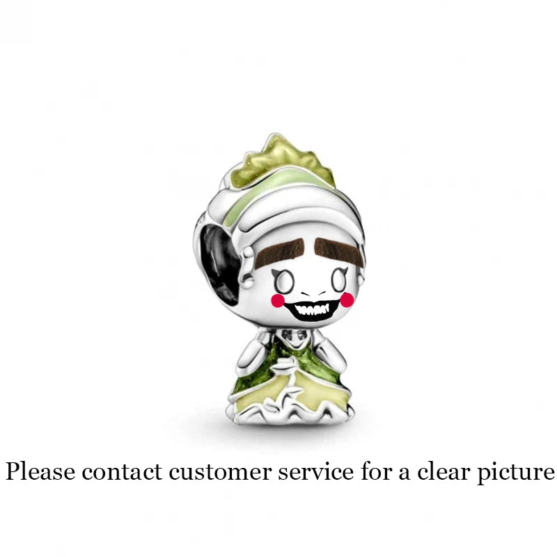 S925 Sterling Silver Princess And Frog Charm Bead