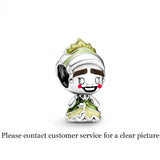 S925 Sterling Silver Princess & Frog Bead Charm for DIY Bracelet