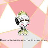 S925 Sterling Silver Princess & Frog Bead Charm for DIY Bracelet
