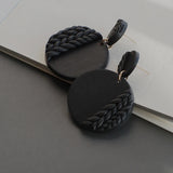 Braided Pattern Clay Earring Dangle Sets