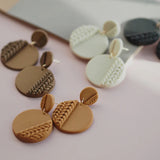 Braided Pattern Clay Earring Dangle Sets