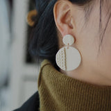 Braided Pattern Clay Earring Dangle Sets