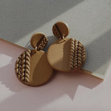 Braided Pattern Clay Earring Dangle Sets