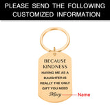 Family Affection Keychain Engraved Name Gift For Mother Father