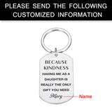 Family Affection Keychain Engraved Name Gift For Mother Father
