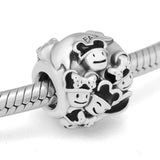 Family Charm Fits European Bracelets 925 Sterling Silver Jewelry