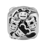 Family Charm Fits European Bracelets 925 Sterling Silver Jewelry