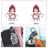 Family Photo Keychain Personalized Pendant Baby Mom Dad Child