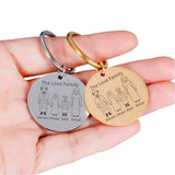 Personalized Dad Keychain Gift Love Key Ring Pendant