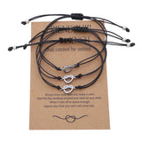 Family Friendship Couple Bracelet Women Charm Adjustable Heart Sister Jewelry