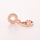 Family Heritage Dangle Charm Rose Beads For Jewelry Making Fit Bracelet Women