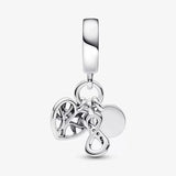 Family Infinity Triple Dangle Charm for Bracelet & Bangle
