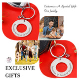 Family Keychain Birthstone Customization Keychains Mother Kids Name Key Chain