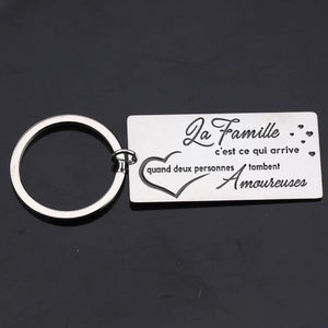 Family Keychain: La Famille C'est Ce Qui Arrive Quand Deux Personnes Tombent Amo