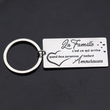 Family Keychain: La Famille C'est Ce Qui Arrive Quand Deux Personnes Tombent Amo
