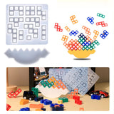 Kids Puzzle Building Blocks Silicone Mold DIY Gift Family Game