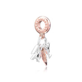 Family Letters Dangle Charm 925 Sterling Silver Beads for Bracelet DIY Jewelry