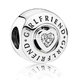 Family & Love Is Forever Charms Signature Girlfriend With Crystal Beads