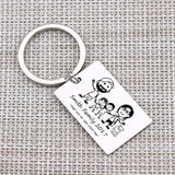 Family Love Key Chain Engraved Name Year Pets for Parents Children Bag Charm