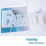 Family Mold Silicone Resin Casting Letters Mould - Craft Decoration