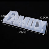 Family Mold Silicone Resin Casting Letters Mould - Craft Decoration