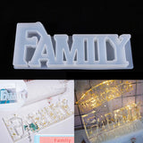 Family Mold Silicone Resin Casting Letters Mould - Craft Decoration