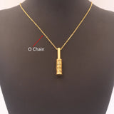 Personalized Family Name Bar Necklace Stainless Steel