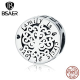 Family Tree 925 Silver Love Beads Charm for Bracelets