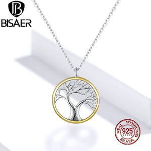 Sterling Silver Family Tree Of Life Pendant Necklace for Women