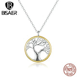 Sterling Silver Family Tree Of Life Pendant Necklace for Women