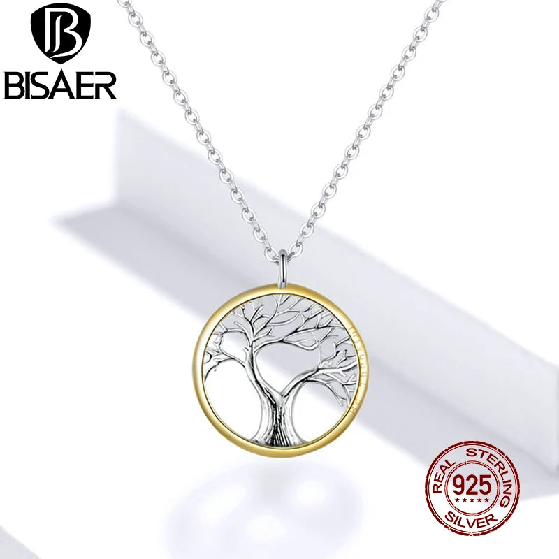 Sterling Silver Family Tree Of Life Pendant Necklace for Women